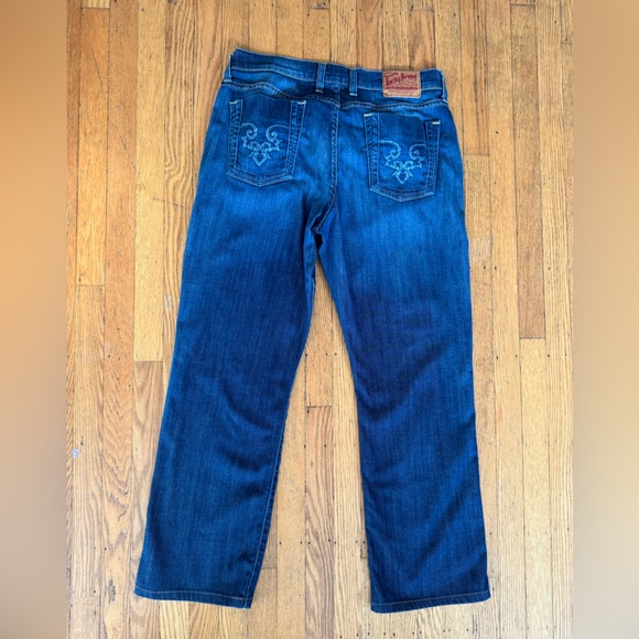 Lucky Brand Women’s Dark Blue Straight Jeans size 14 - Picture 5 of 10